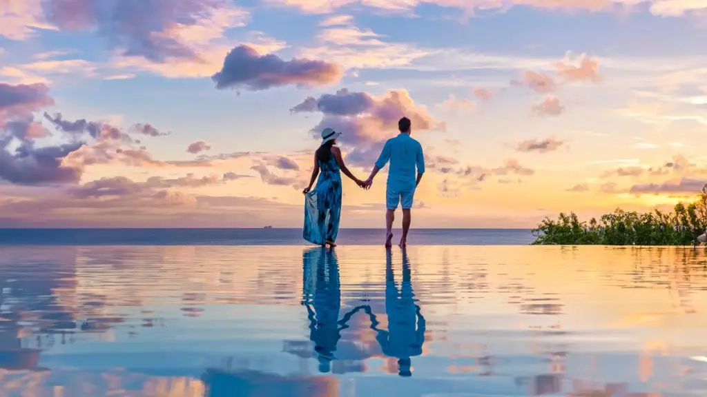 Couple by the water